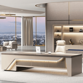 Trueliving Royal Cream Office Table Living Room H 14 x W 33 x D 33